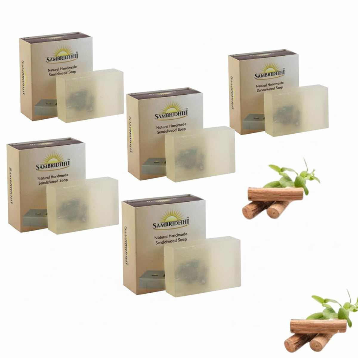 Natural Handcrafted Sandalwood Soap Bar - gentle cleansing handmade soap for daily bath, view 9