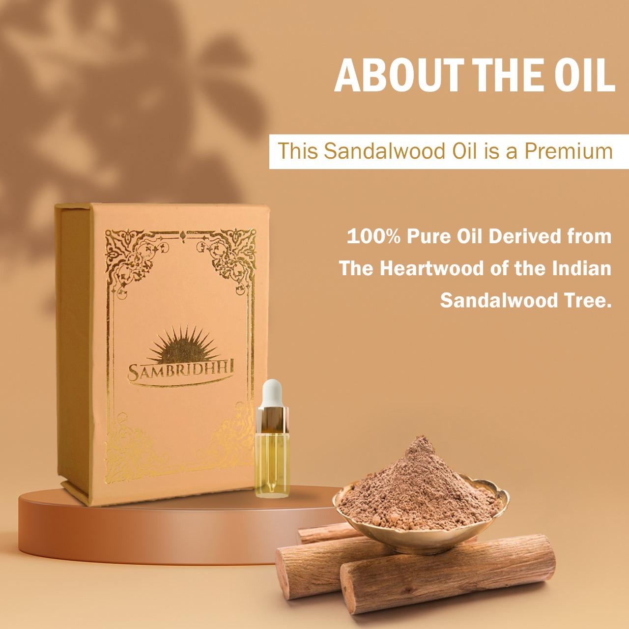 Pure Sandalwood Oil (100% Natural & Ayurvedic Grade)