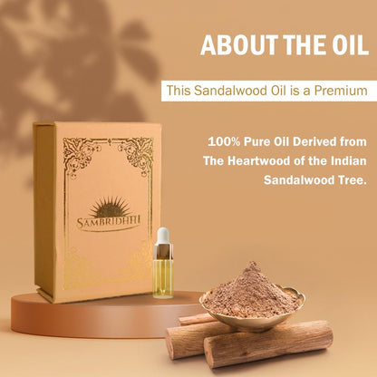 Pure Sandalwood Oil (100% Natural & Ayurvedic Grade)