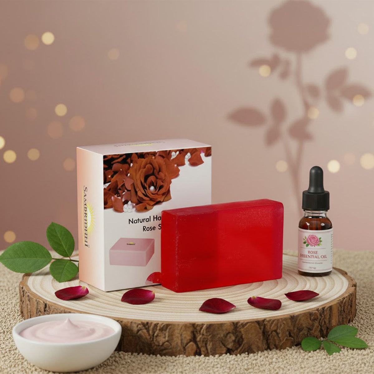 Natural Handcrafted Rose Soap Bar