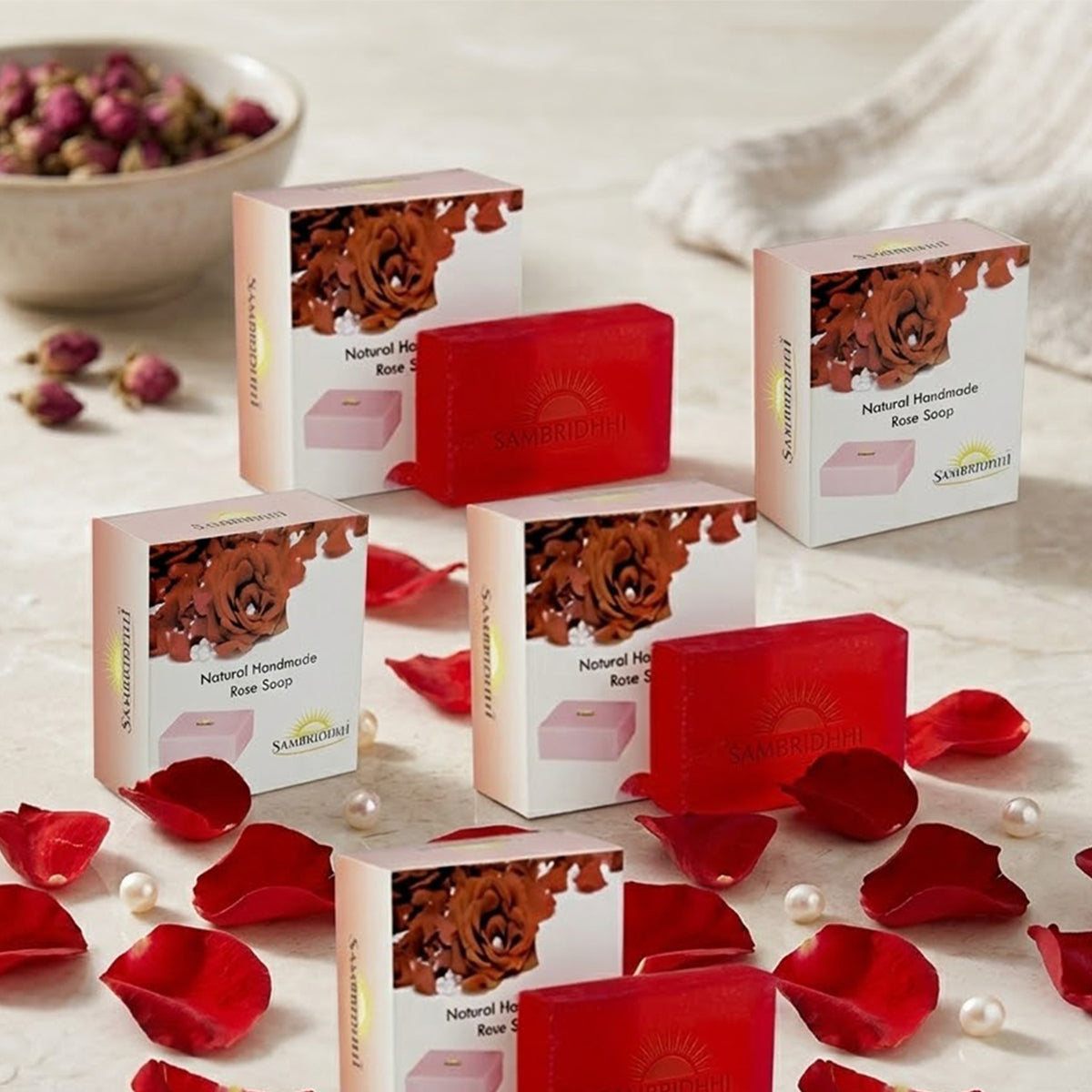 Natural Handcrafted Rose Soap Bar