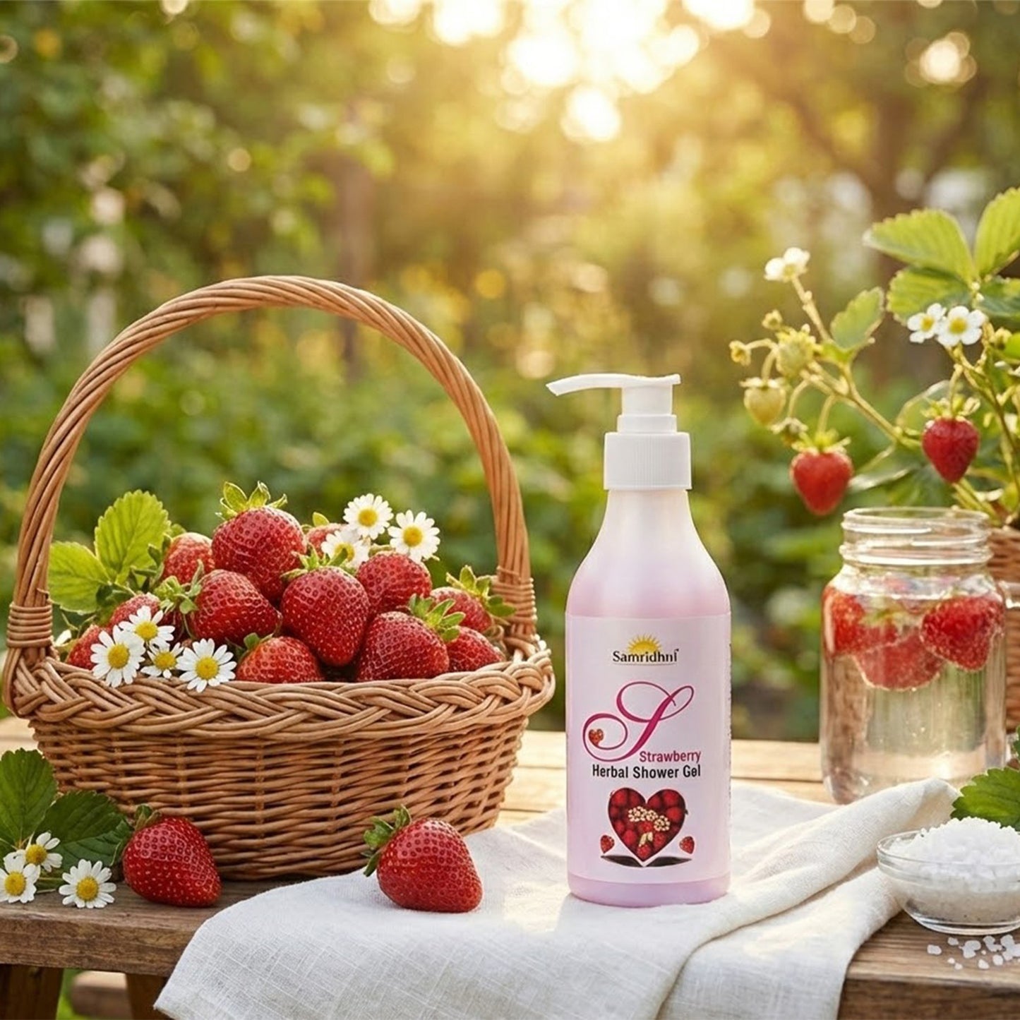 Strawberry Herbal Shower Gel