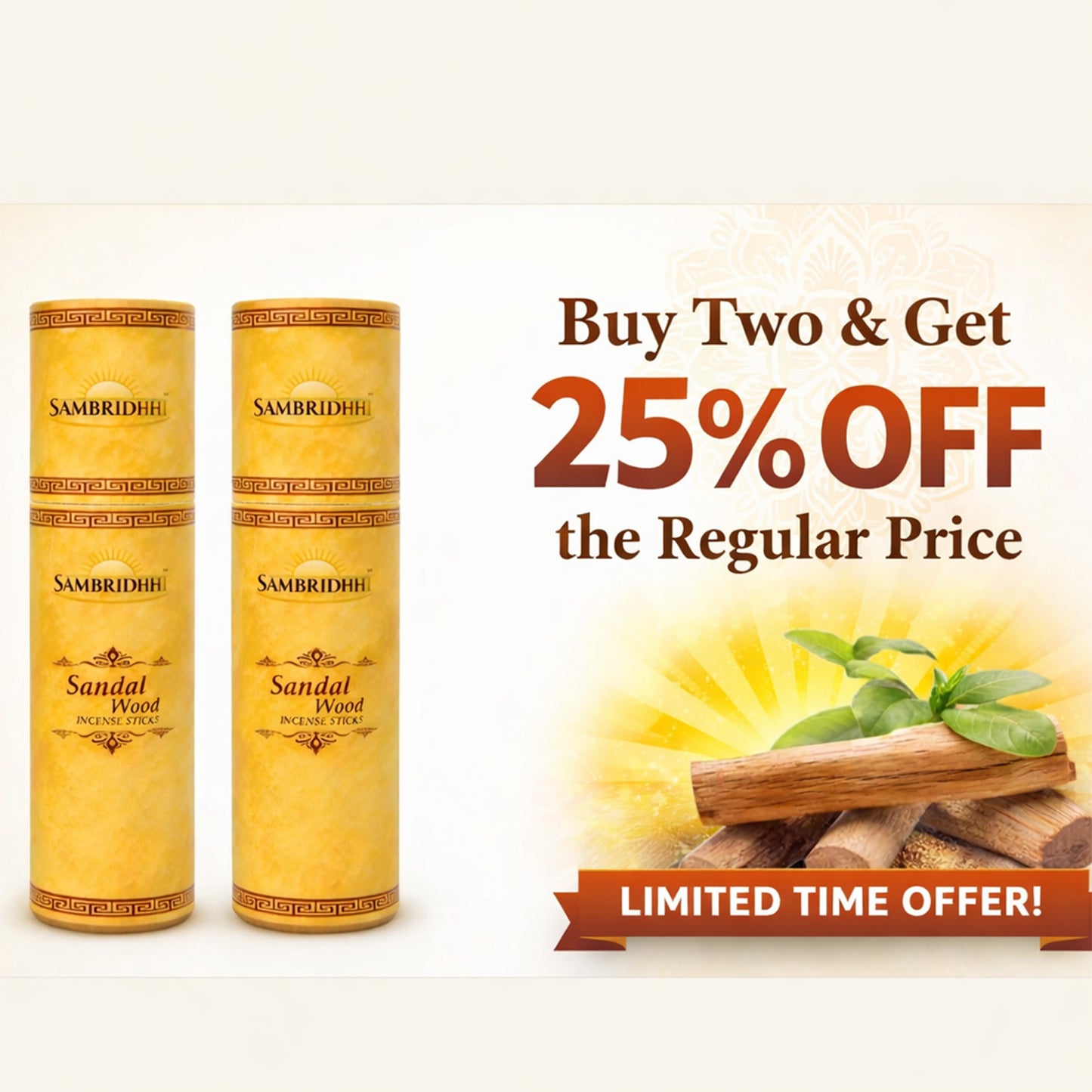 Sandalwood Bambooless Incense