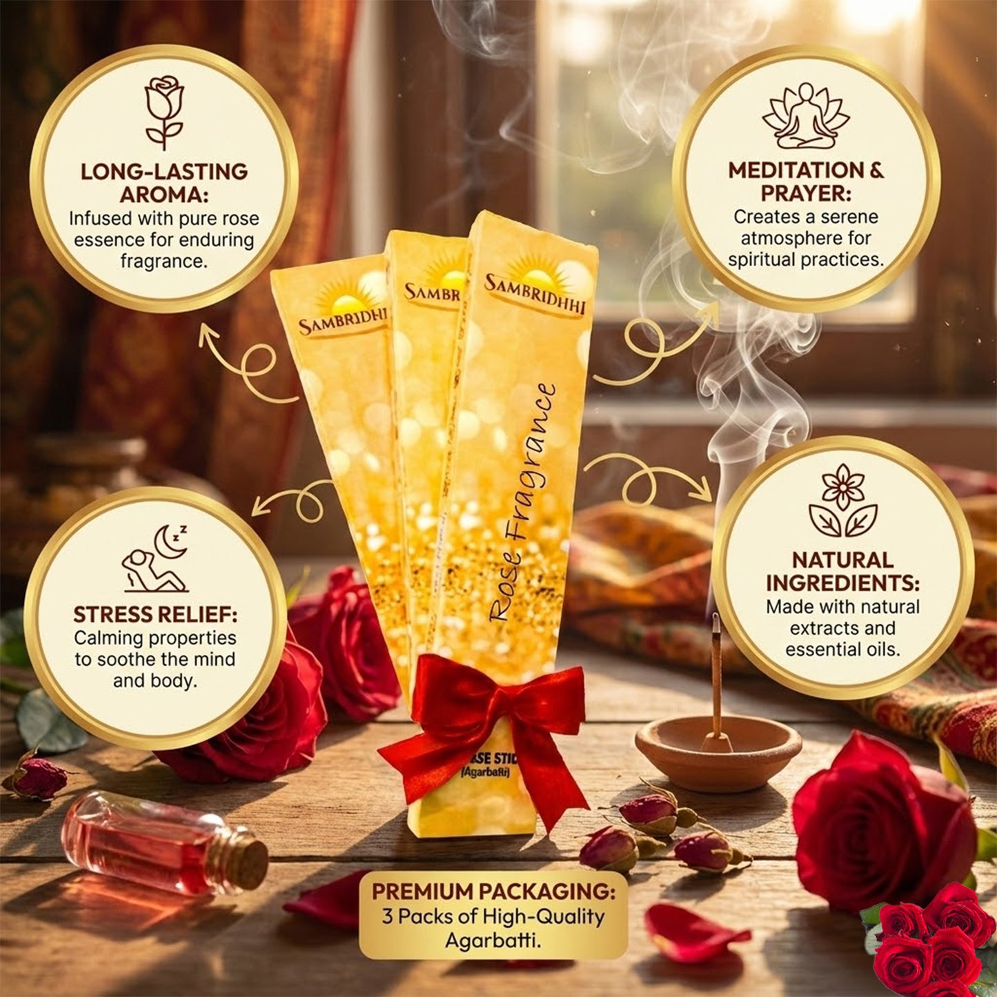 Rose Incense Sticks
