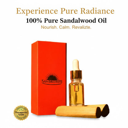 Pure Sandalwood Oil (100% Natural & Ayurvedic Grade)