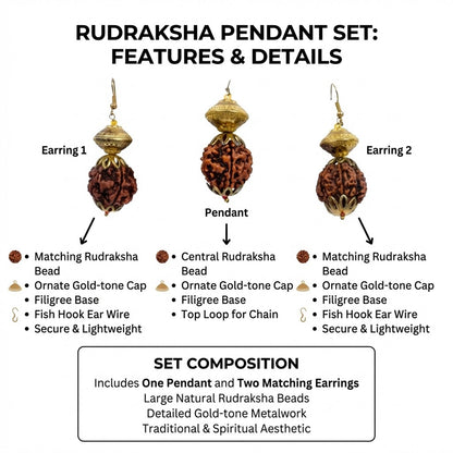 Rudraksha Pendant Set