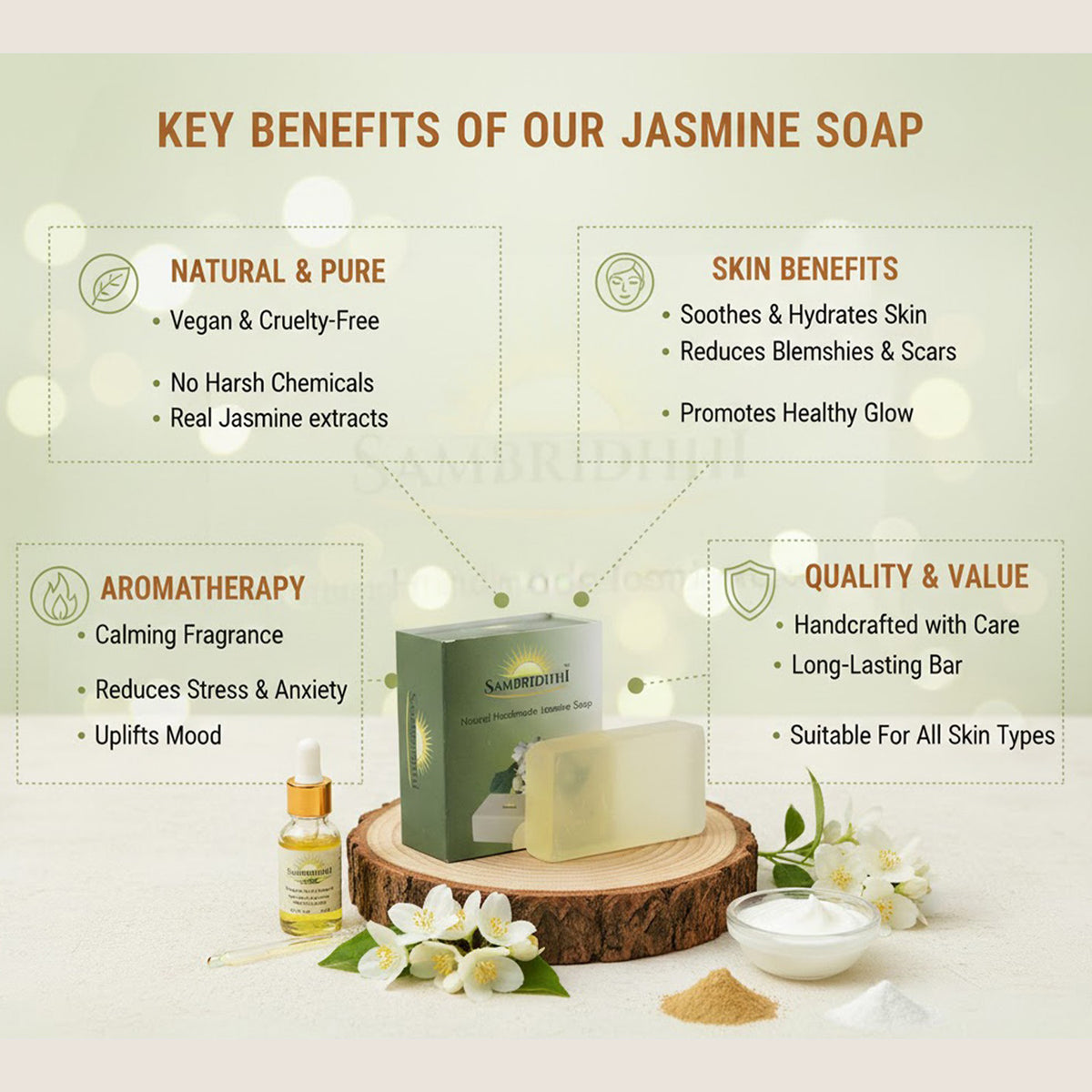 Handmade Jasmine Bath Soap