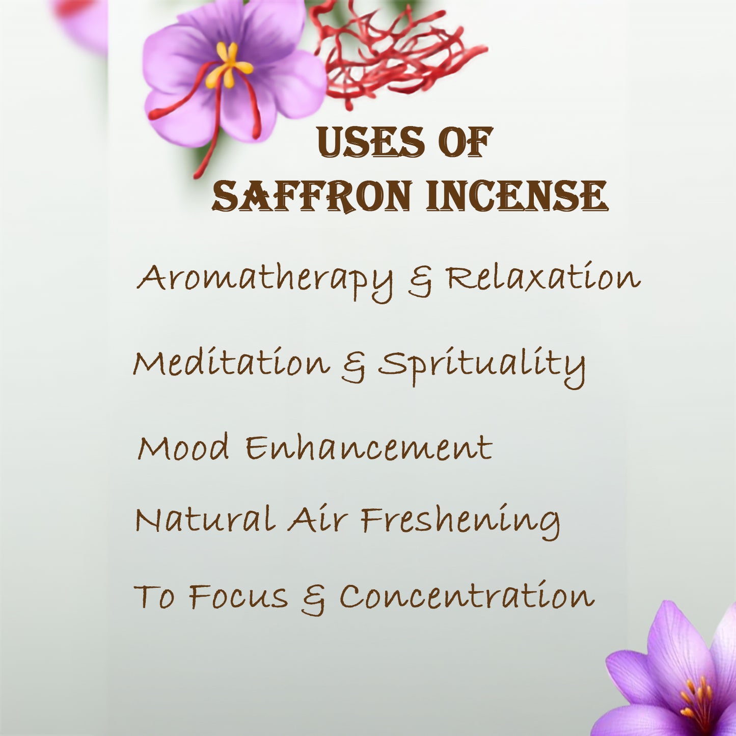 Saffron Bambooless Incense