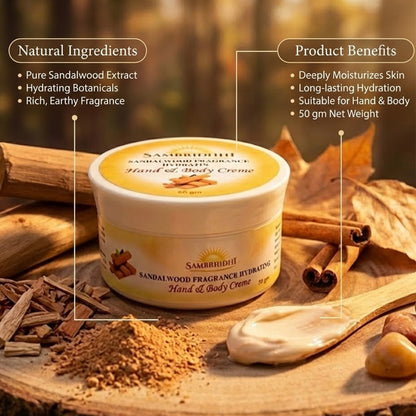 Sandalwood Fragrance Hand & Body Crème