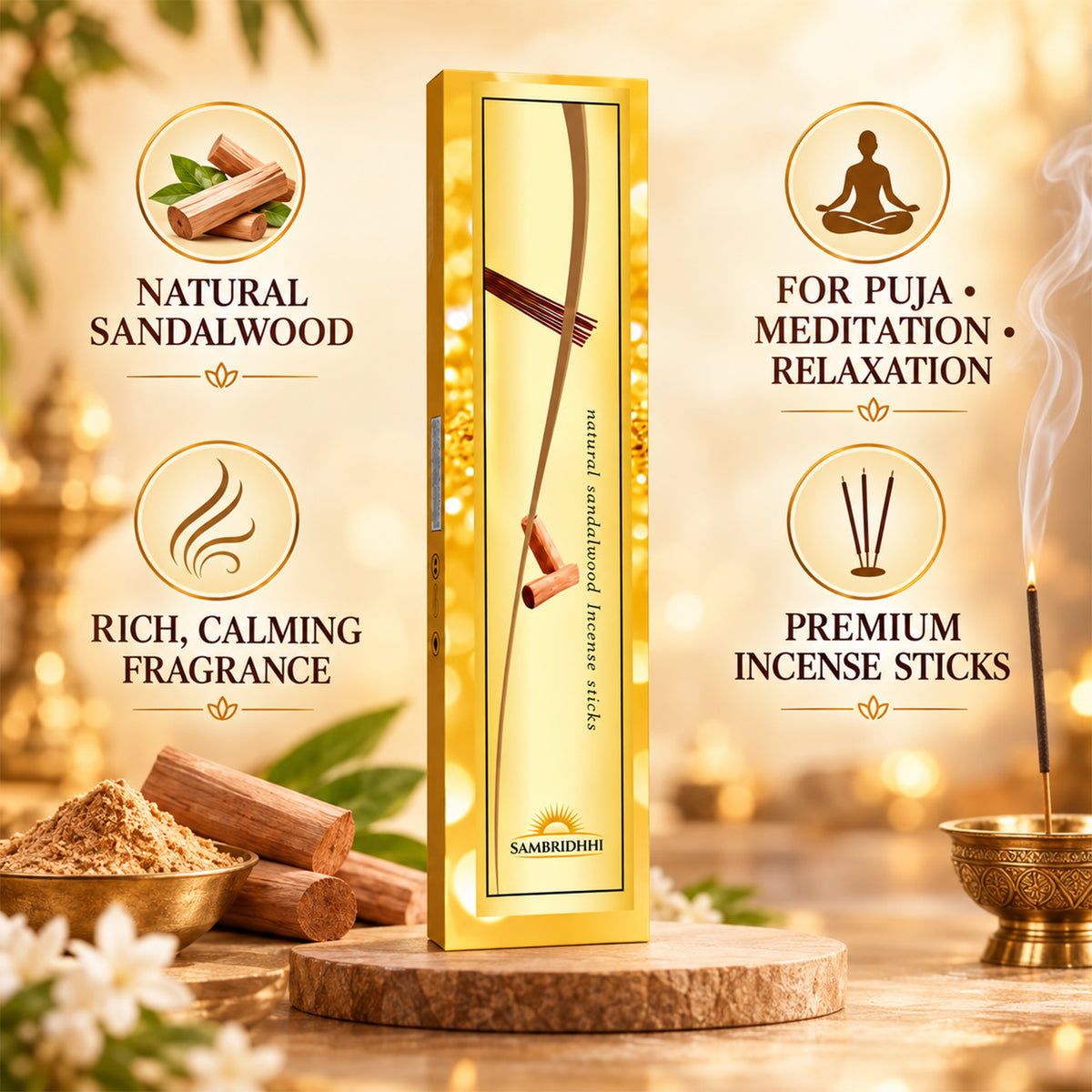 Sandalwood Incense Sticks