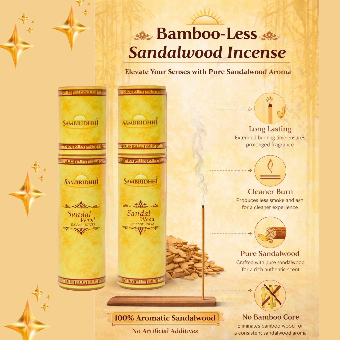Sandalwood Bambooless Incense