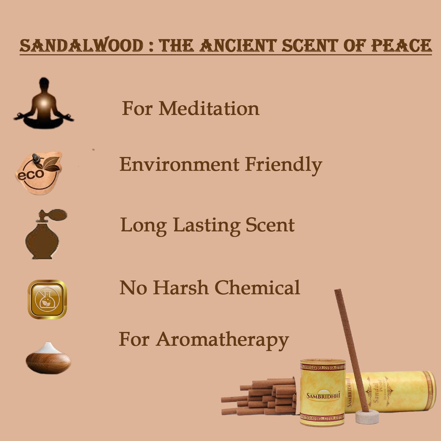 Sandalwood Bambooless Incense