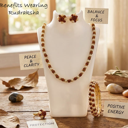 Rudraksha Jewellery Set