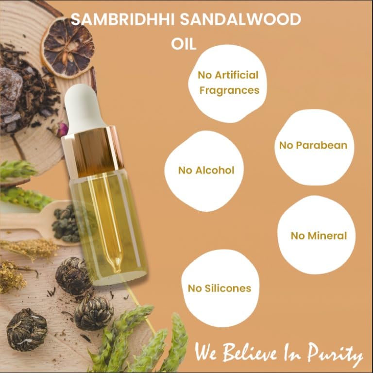 Pure Sandalwood Oil (100% Natural & Ayurvedic Grade)