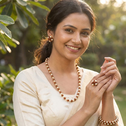 Rudraksha Jewellery Set