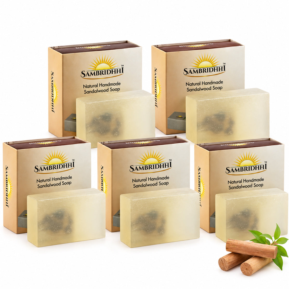 Natural Handcrafted Sandalwood Soap Bar