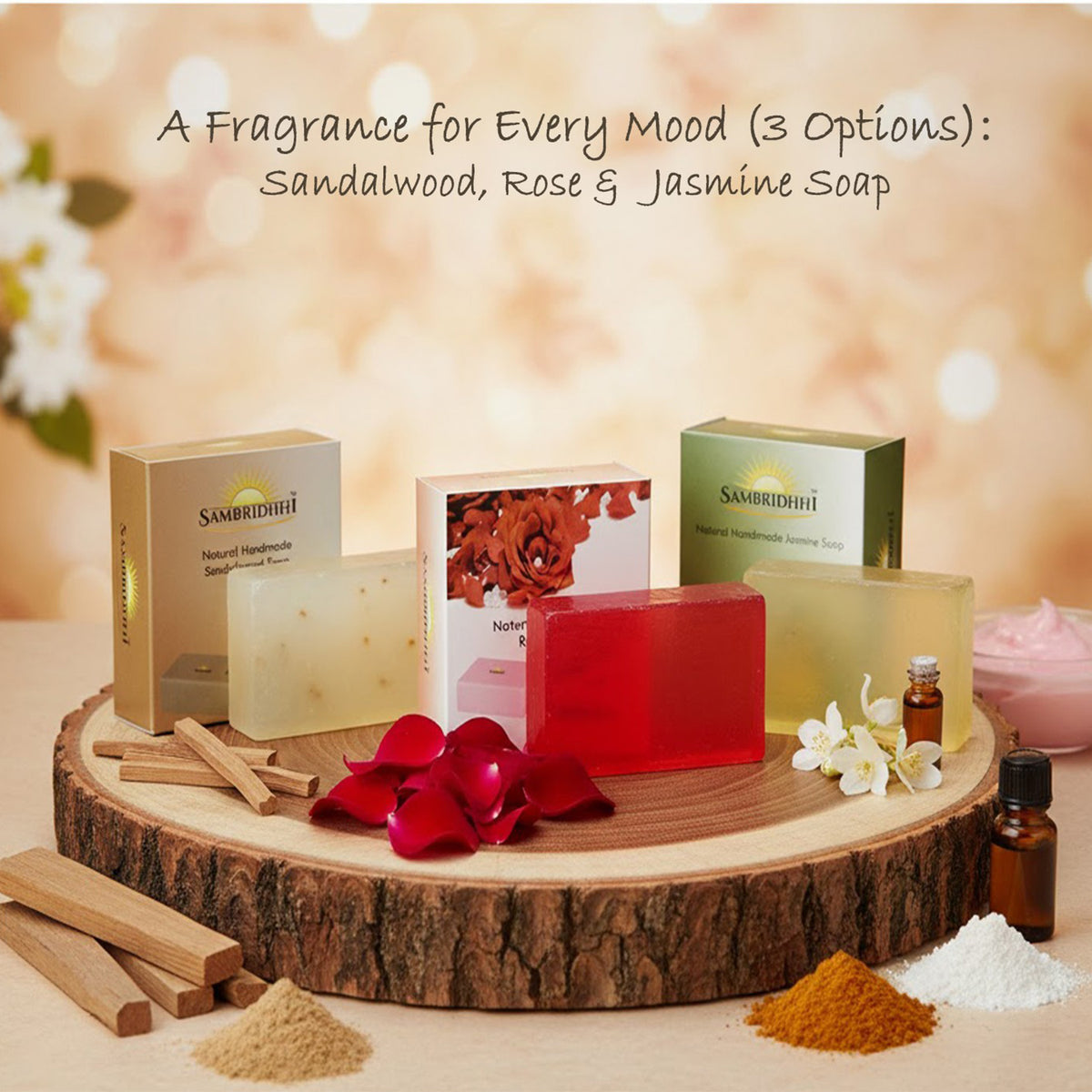 Natural Handcrafted Sandalwood Soap Bar - gentle cleansing handmade soap for daily bath, view 7