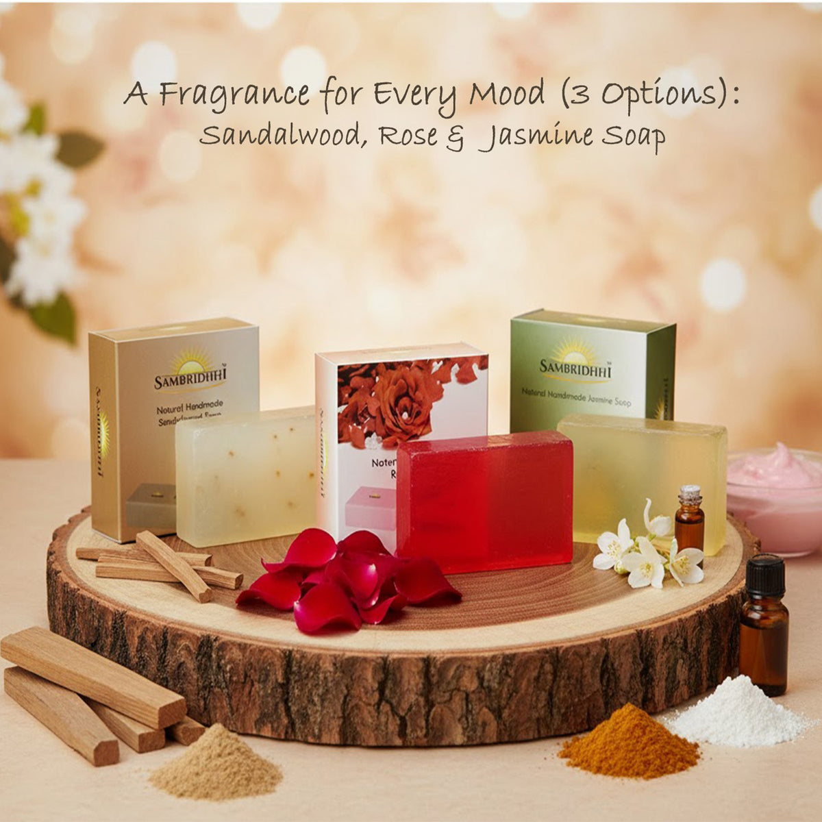 Natural Handcrafted Rose Soap Bar