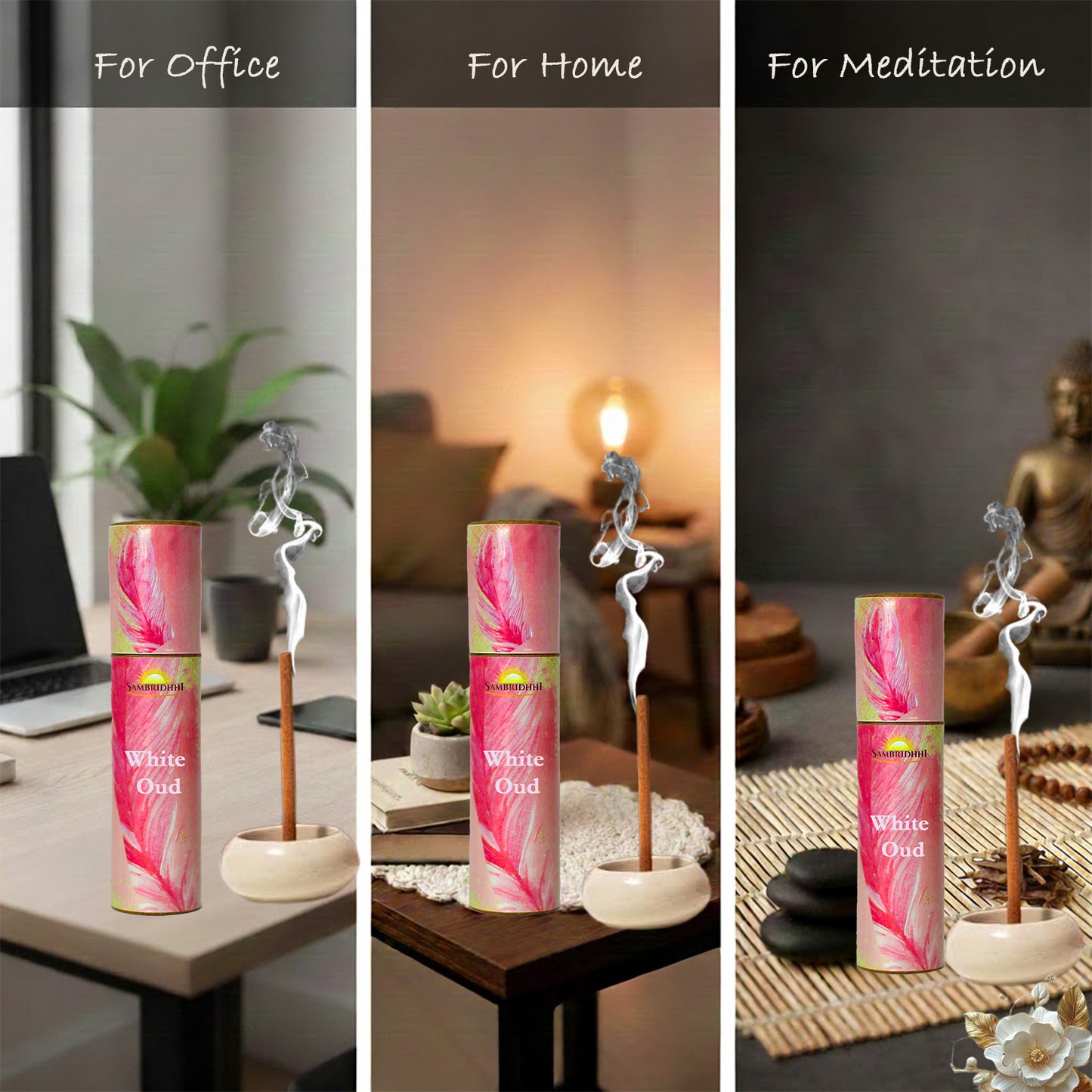 White Oud Bambooless Incense