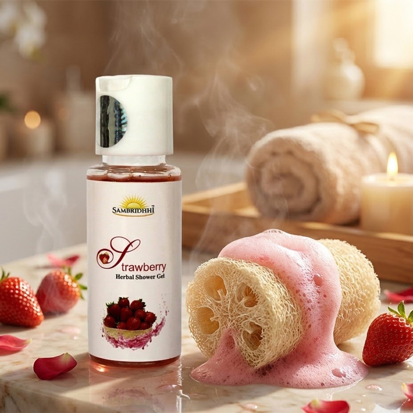 Strawberry Herbal Shower Gel